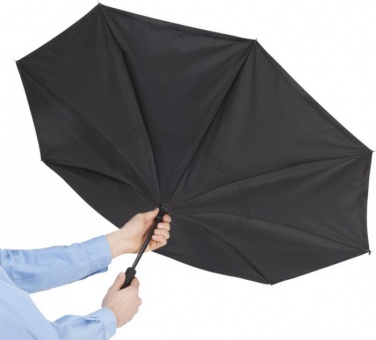 Logo trade promotional products image of: Lima reversible 23" umbrella, black