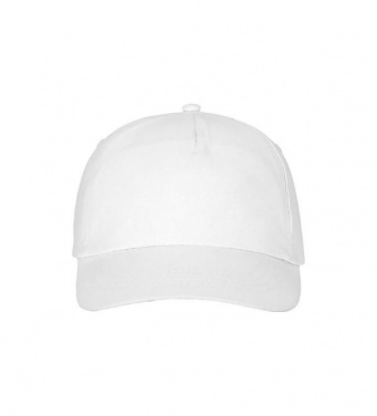 Logotrade promotional item image of: Feniks 5 panel cap, white
