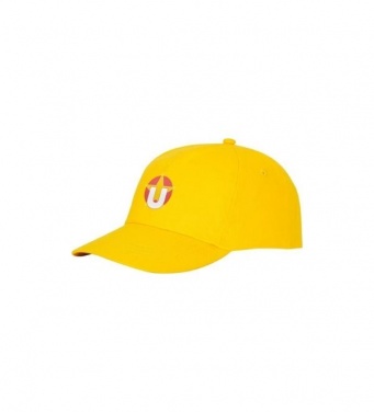Logotrade promotional gift picture of: Feniks 5 panel cap, yellow