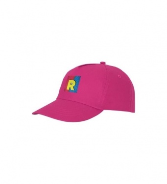 Logo trade promotional products image of: Feniks 5 panel cap, rose