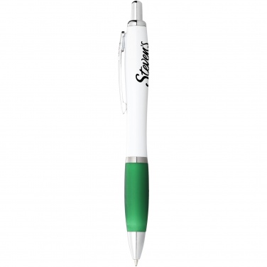 Logo trade promotional product photo of: Ballpoint pen Nash, green