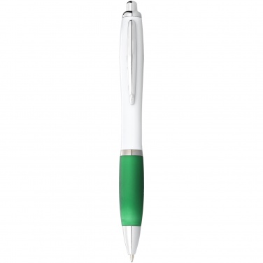 Logo trade promotional merchandise picture of: Ballpoint pen Nash, green