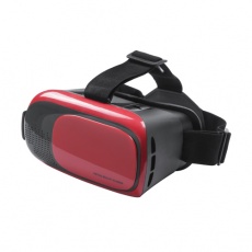 Virtual reality glasses set, red color