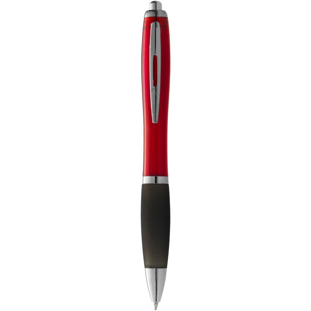 Logo trade corporate gifts image of: Nash ballpoint pen, red