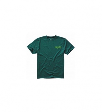 Logo trade promotional merchandise picture of: Nanaimo short sleeve T-Shirt, dark green