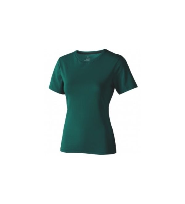Logotrade promotional product picture of: Nanaimo short sleeve ladies T-shirt, dark green
