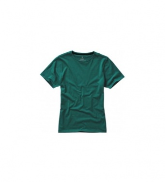 Logo trade promotional item photo of: Nanaimo short sleeve ladies T-shirt, dark green