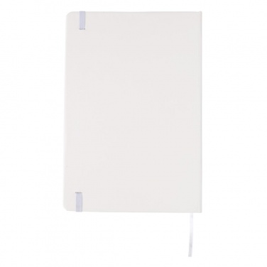 Logo trade promotional items picture of: A5 Notebook & LED bookmark, white