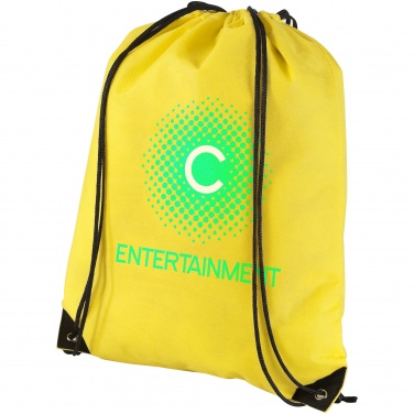 Logotrade promotional merchandise photo of: Evergreen non woven premium rucksack eco, light yellow