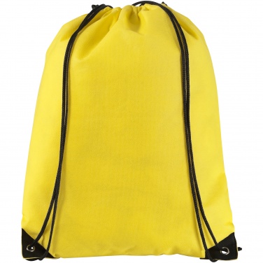 Logo trade promotional gifts image of: Evergreen non woven premium rucksack eco, light yellow