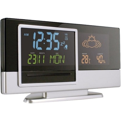 Logotrade promotional gift picture of: Weather station with calendar and clock