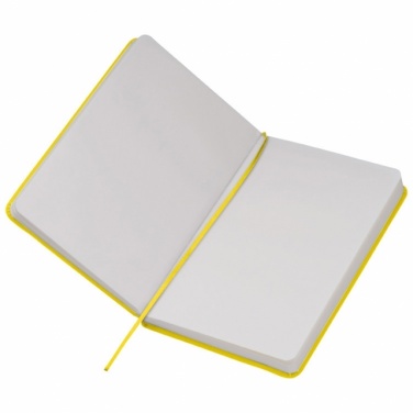 Logo trade advertising products picture of: A5 note book 'Kiel'  color yellow