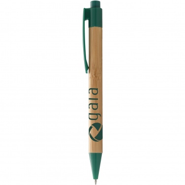 Logo trade promotional merchandise picture of: Borneo ballpoint pen, green