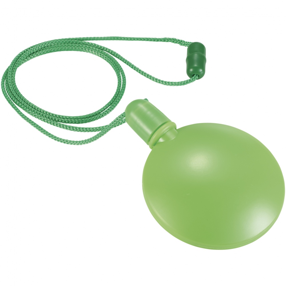 Logo trade promotional giveaways picture of: Blubber round bubble dispenser, green