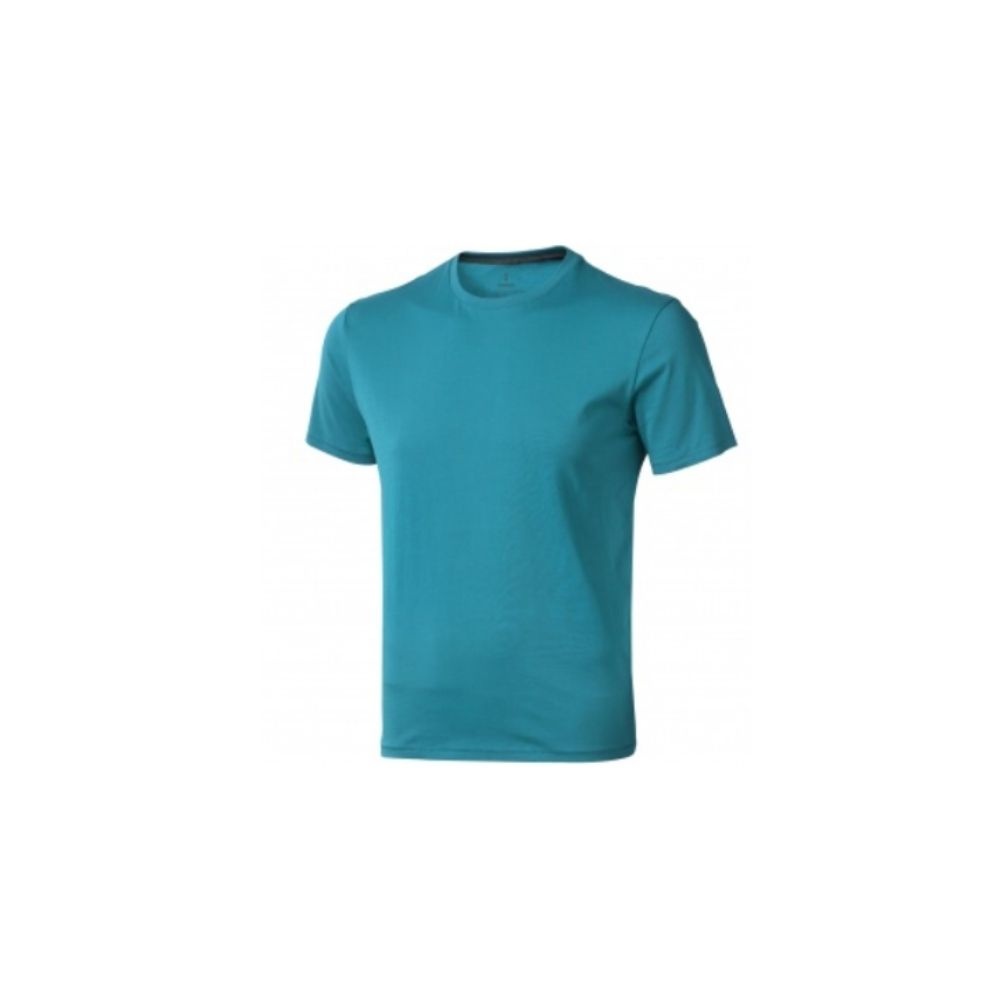Logotrade corporate gift image of: Nanaimo short sleeve T-Shirt, aqua blue