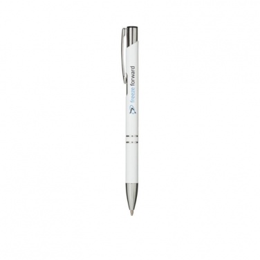 Logotrade promotional product picture of: Moneta Ballpoint Pen, white