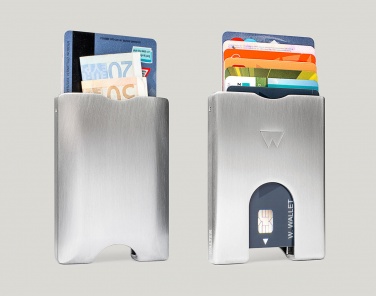 Logotrade corporate gifts photo of: Card holder Walter wallet aluminum, silver