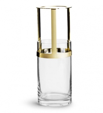 Logotrade corporate gift image of: Hold lantern & vase, gold