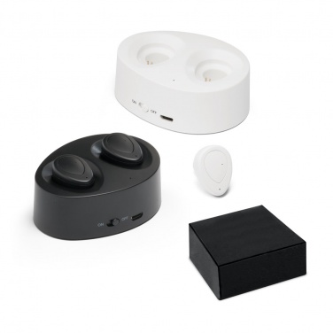 Logo trade promotional items image of: Wireless earphones CHARGAFF, black