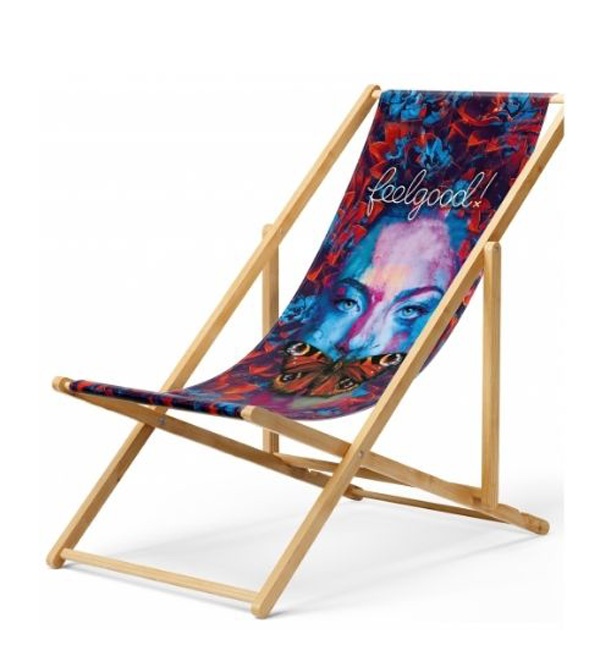 Logo trade promotional merchandise photo of: Deckchair with your logo