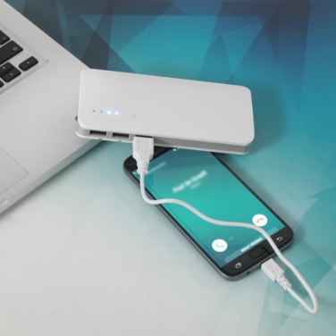 Logotrade corporate gift image of: Spare 10000 mAh Power Bank, white
