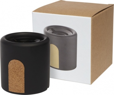 Logotrade corporate gift image of: Roca limestone / cork Bluetooth® speaker, black
