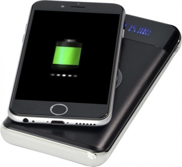 Logo trade advertising products image of: Constant 10000MAH Wireless Power Bank with LED, black
