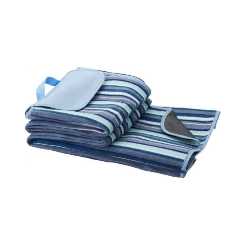Logotrade corporate gifts photo of: Riviera picnic blanket, white, blue