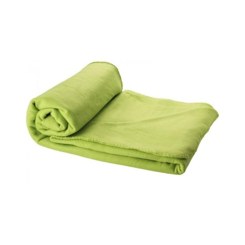 Logotrade promotional gift picture of: Huggy blanket and pouch, light green