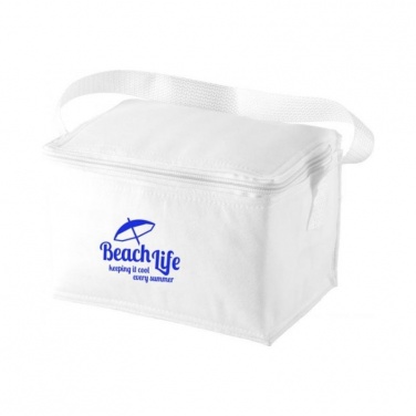 Logo trade promotional giveaways picture of: Spectrum 6-can cooler bag, white