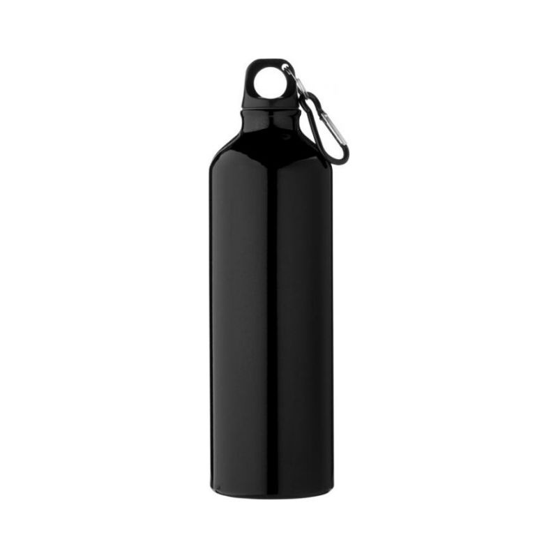 Logo trade promotional giveaways picture of: Pacific bottle with carabiner, black