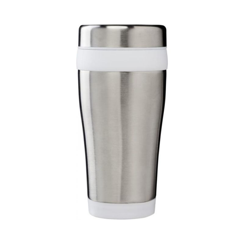 Logotrade corporate gift picture of: Elwood 470 ml insulated tumbler, white