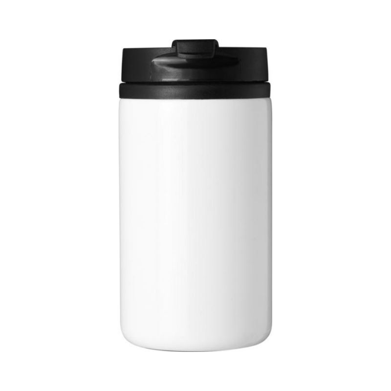 Logo trade promotional merchandise picture of: Mojave 300 ml insulated tumber, white