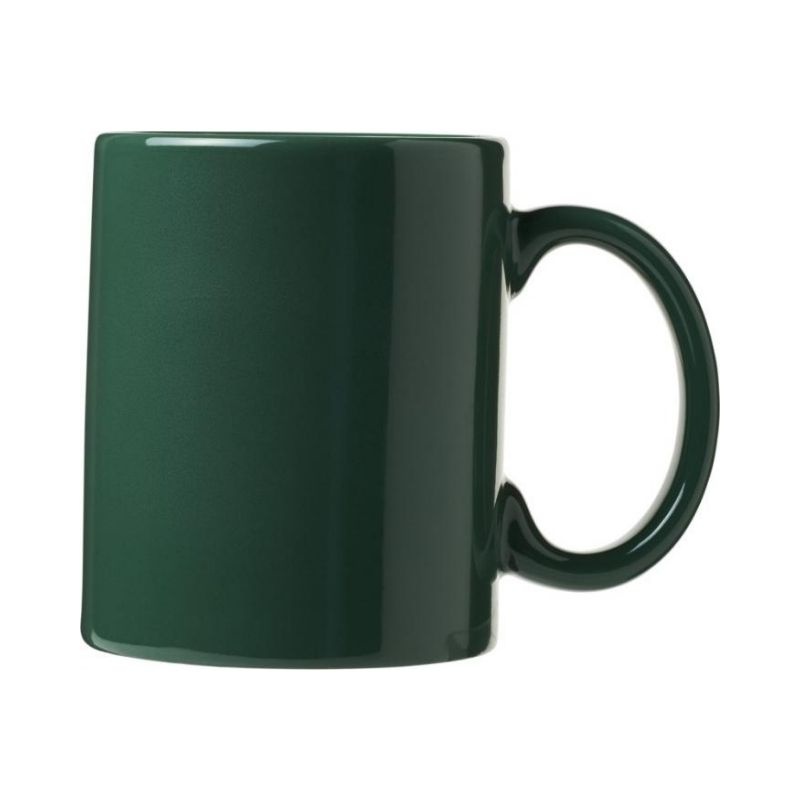 Logotrade business gifts photo of: Santos 330 ml ceramic mug, green