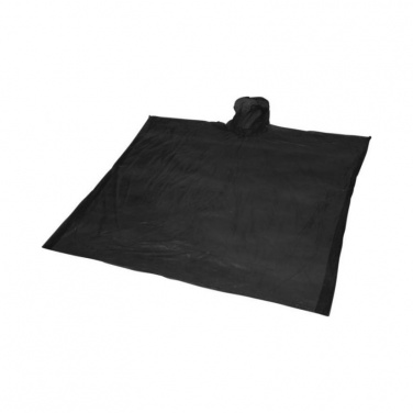 Logotrade promotional merchandise image of: Ziva disposable rain poncho, black