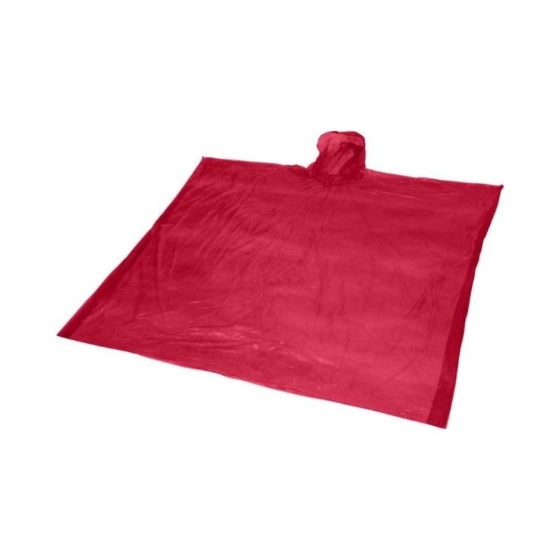 Logotrade promotional giveaway picture of: Ziva disposable rain poncho, red