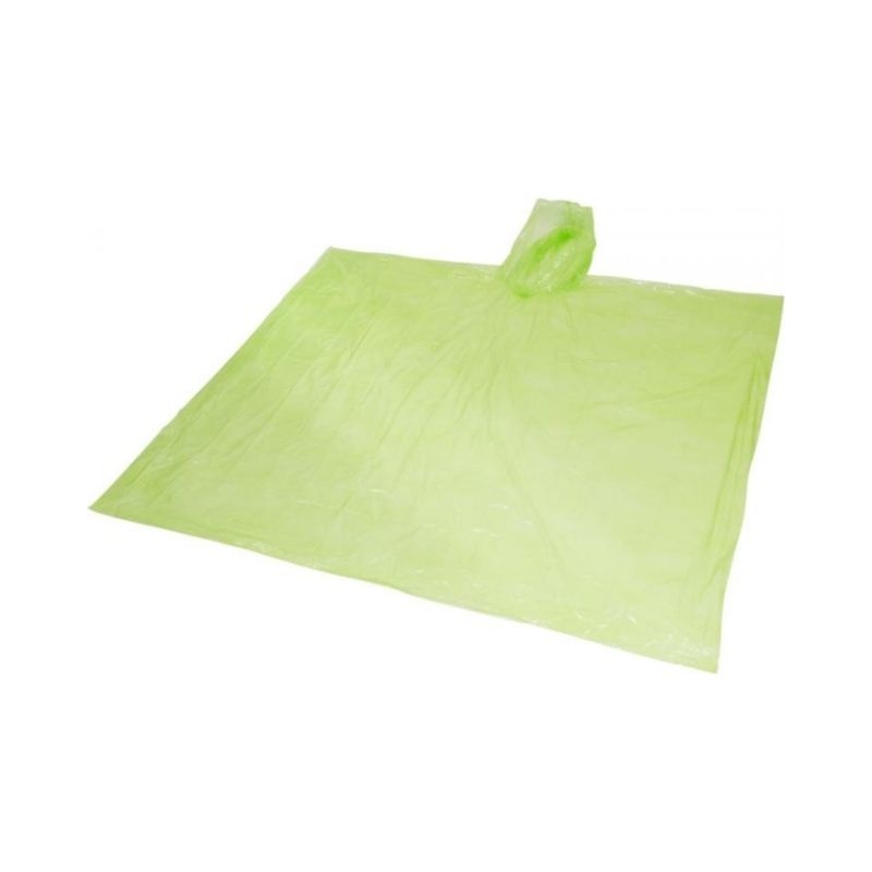 Logotrade promotional merchandise image of: Ziva disposable rain poncho, lime green