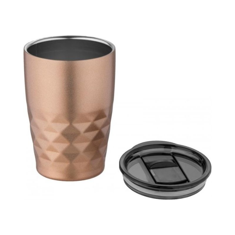 Logo trade promotional giveaways picture of: Geo insulated tumbler, copper