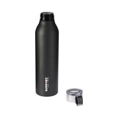 Logotrade promotional giveaway picture of: Grom aluminum sports bottle, black
