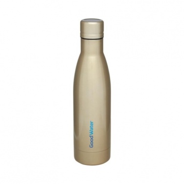 Logo trade business gifts image of: Vasa vacuum insulated bottle, gold