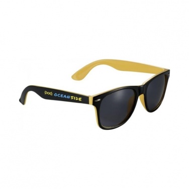 Logo trade promotional giveaways image of: Sun Ray sunglasses, yellow