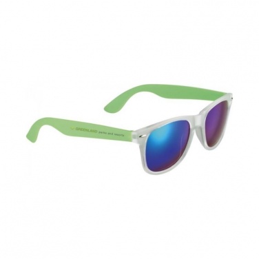 Logo trade promotional giveaway photo of: Sun Ray Mirror sunglasses, lime