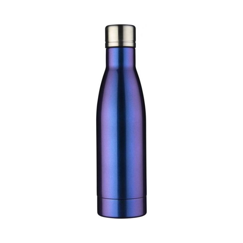 Logo trade business gift photo of: Vasa Aurora copper vacuum insulated bottle, blue