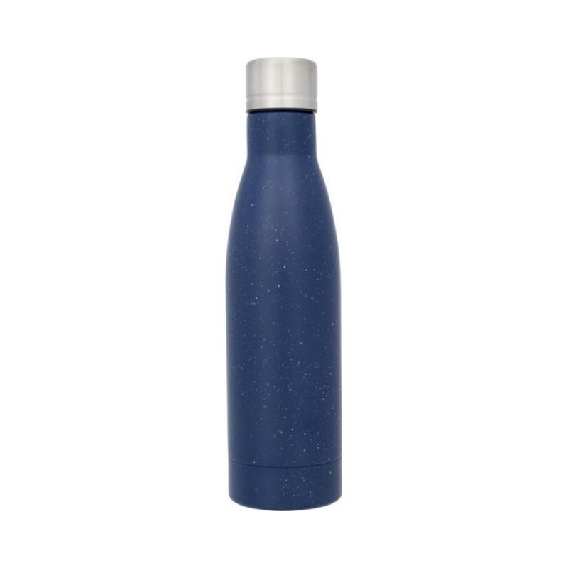 Logotrade corporate gift image of: Vasa speckled copper vacuum insulated bottle, blue