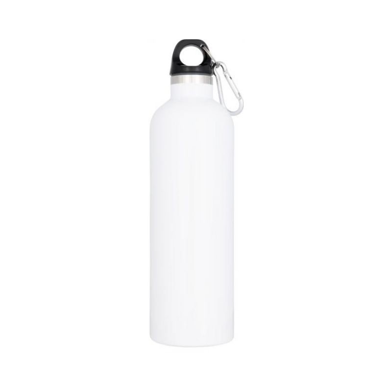 Logo trade promotional merchandise picture of: Atlantic vacuum insulated bottle, white