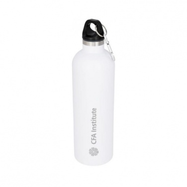 Logo trade business gift photo of: Atlantic vacuum insulated bottle, white