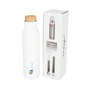Logotrade promotional gift picture of: Norse copper vacuum insulated bottle with cork, white