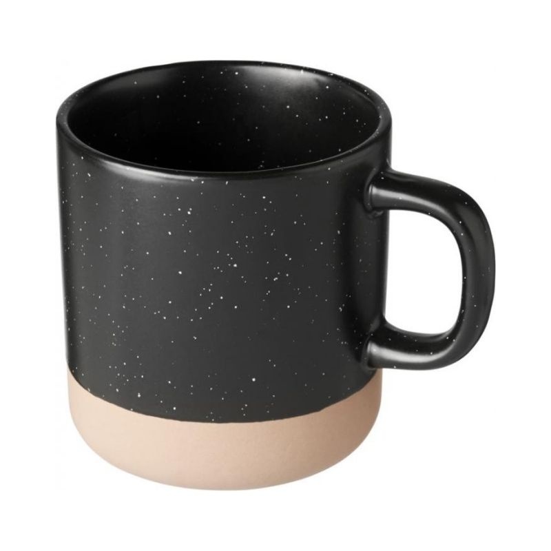 Logotrade promotional merchandise image of: Pascal 360 ml ceramic mug, black