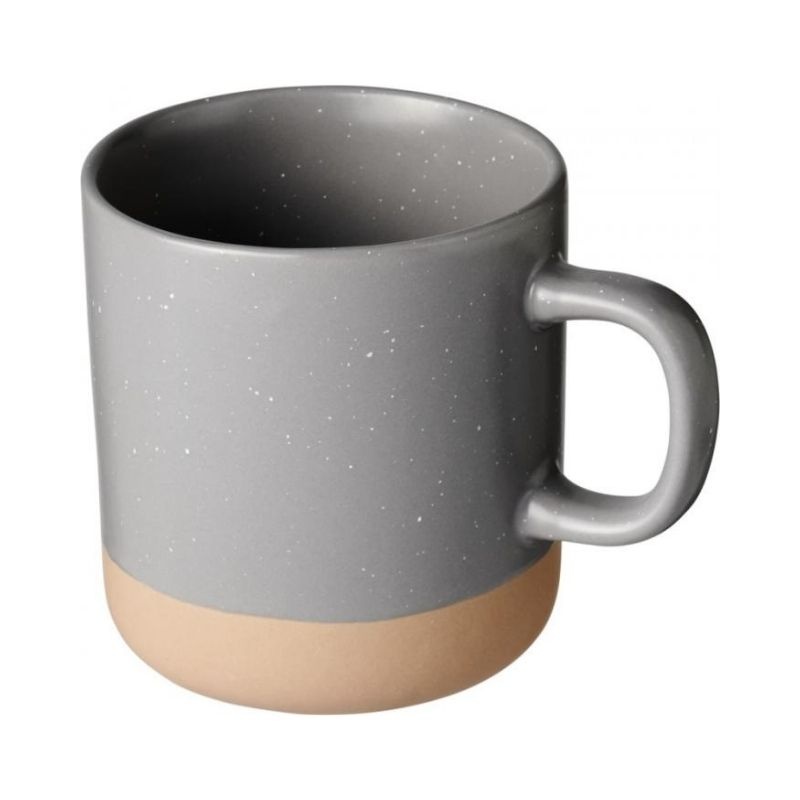 Logo trade promotional merchandise picture of: Pascal 360 ml ceramic mug, grey
