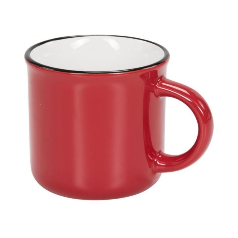 Logotrade promotional item image of: Ceramic campfire mug, red
